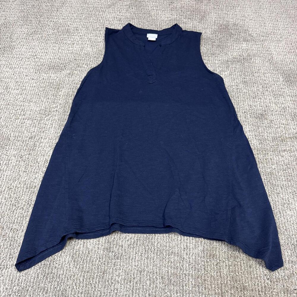 Chico’s Blouse Blue Sleeveless Women’s Size 1 U.S Size Medium